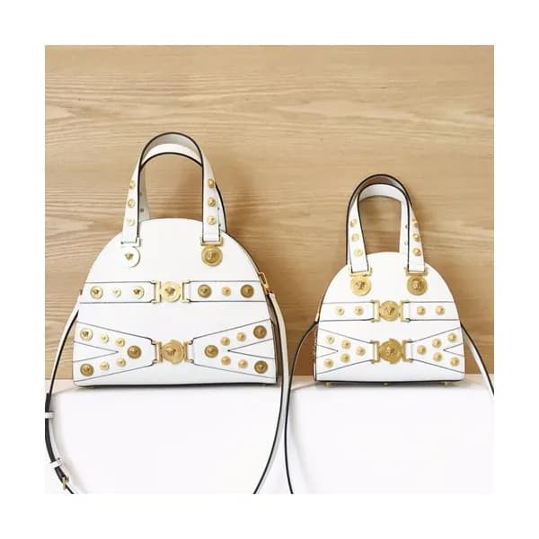 Versace 2019 Tribute Leather Tote Shoulder Bag,22/… - 1