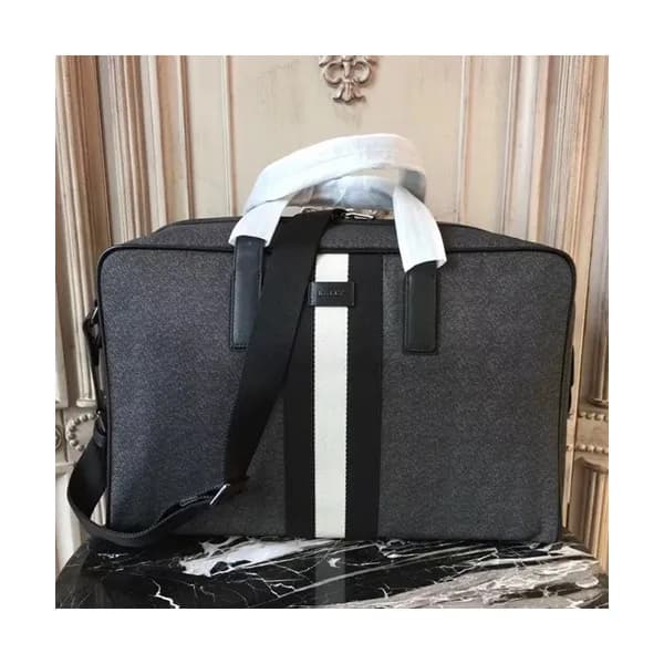 Bally 2019 Nylon & Leather Tote Shoulder Bag,44cm … - 1
