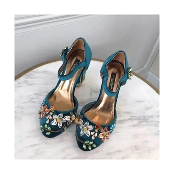 Dolce&Gabbana 2019 Ladies Velvet High Heel Slingb… - 1