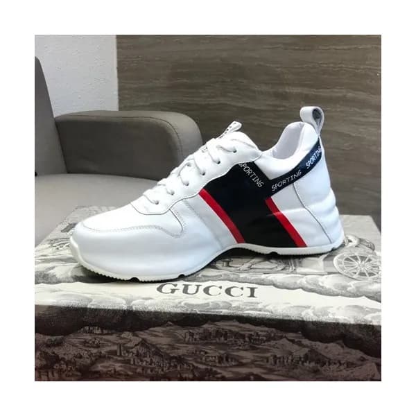 Gucci 2019 Mens Leather Sneakers - 구찌 2019 남성용 레더 … - 1