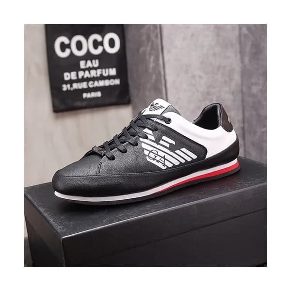 Armani 2019 Mens Leather Sneakers - 알마니 2019 남성용 … - 1