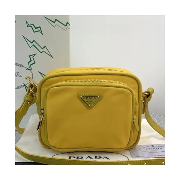 Prada 2019 Camera Nylon Shoulder Bag,14.5cm - 프라다 …