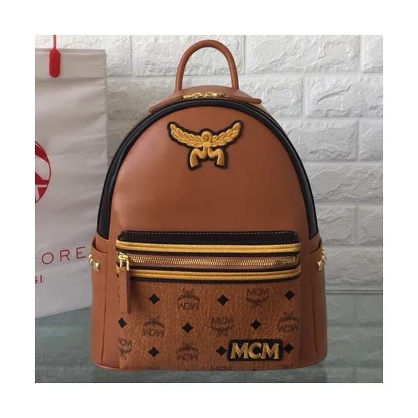 MCM 2019 Leather & Visetos Back Pack,26/34cm - 엠씨엠… - 1