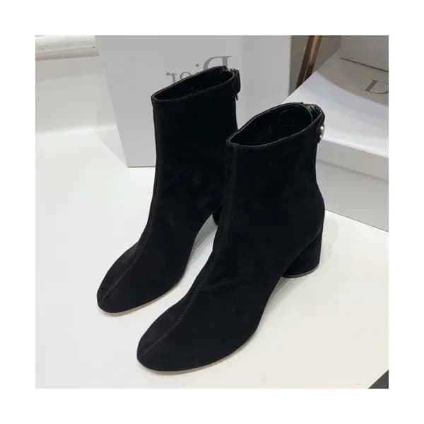 Dior 2019 Ladies Suede Middle Heel Boots - 디올 2019… - 1