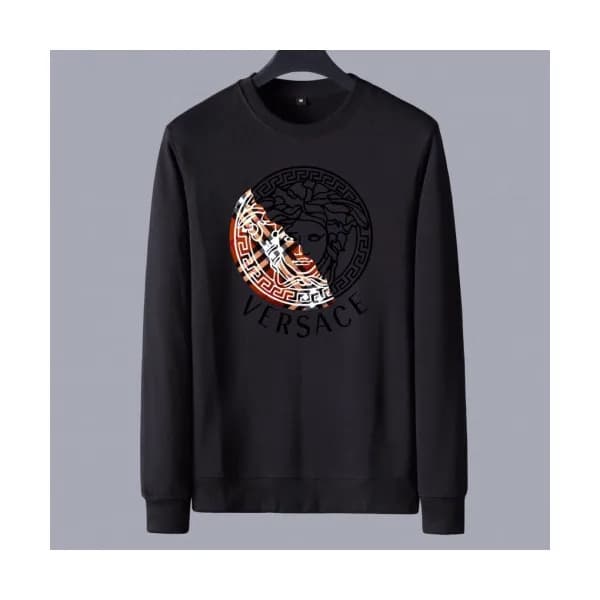 Versace 2020 Mens Medusa Crew-neck Silket Tshirts … - 1