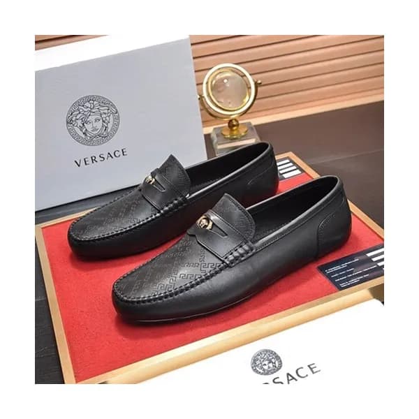 Versace 2020 Mens Leather Loafer - 베르사체 2020 남성용 레… - 1