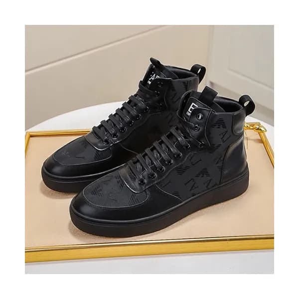 Armani 2019 Mens Leather Sneakers - 알마니 2019 남성용 … - 1