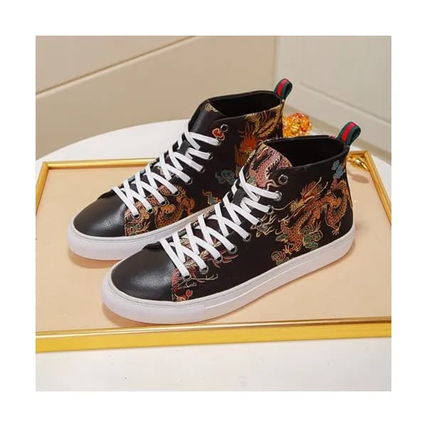 Gucci 2020 Mens Leather Sneakers - 구찌 2020 남성용 레더… - 1