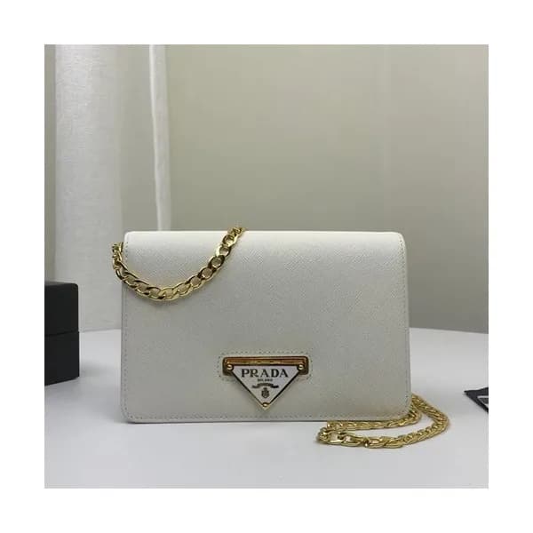 Prada 2020 Leather Chain Shoulder Cross Bag ,18C… - 1