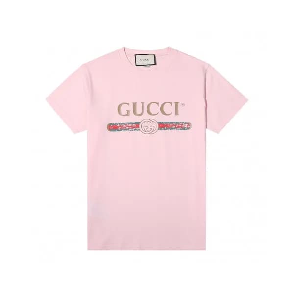 [매장판]Gucci 2020 Mm/Wm Logo Cotton Short Sleeved Ts… - 1