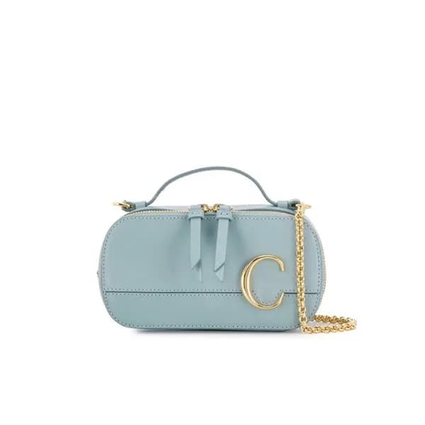 Chole 2020 C Vanity Leather Chain Tote Shoulder Ba… - 1