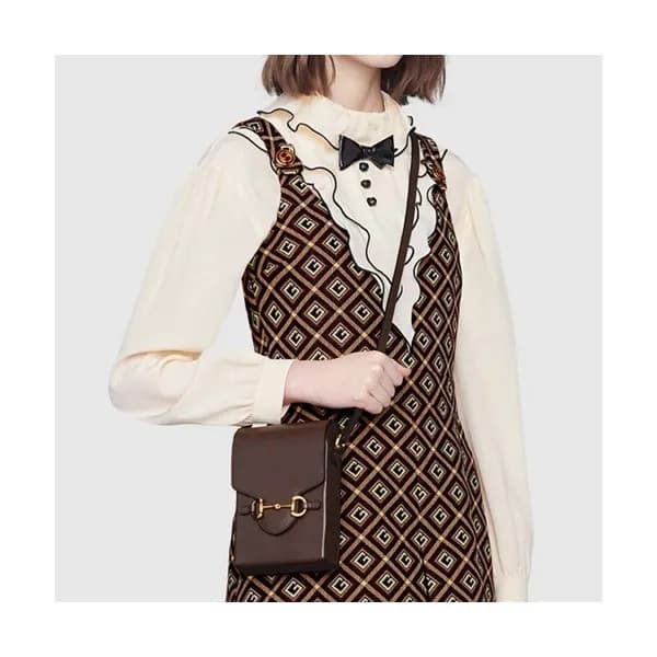 Gucci 2020 Leather Phone Bag Shoulder Bag,17CM - 구… - 1