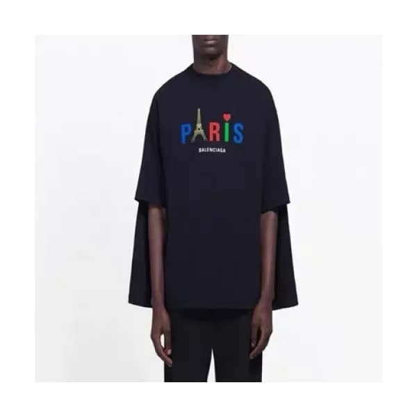 [발렌시아가]Balenciaga 2020 Mens Logo Crew-neck Cotton … - 1