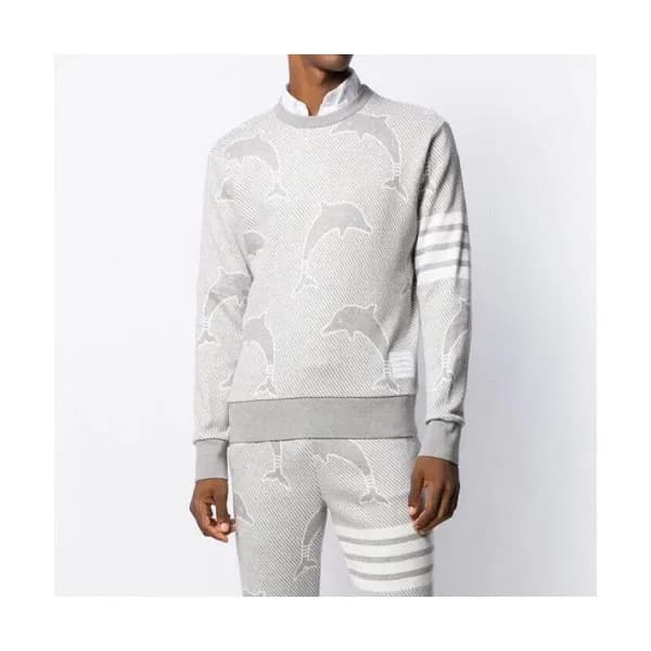 [톰브라운]Thom Browne 2020 Mens Strap Crew-neck Cotto… - 1