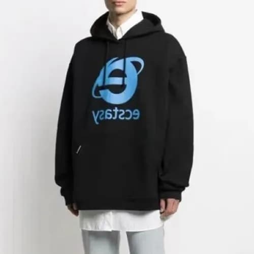 [베트멍]Vetements 2020 Mm/Wm Logo Oversize Cotton Hoo… - 1