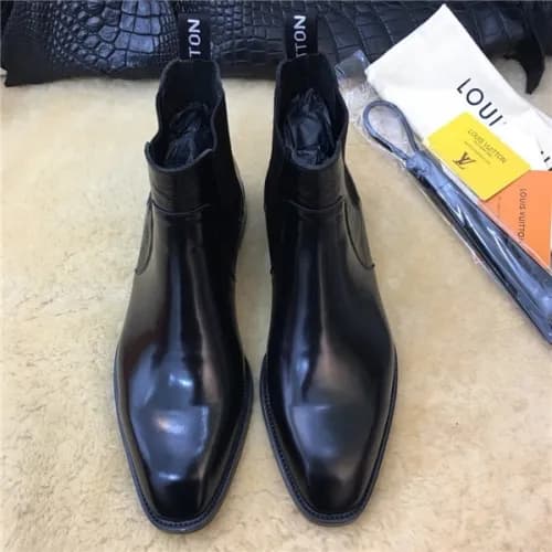 Louis Vuitton 2020 Men's Leather Ankle Boots -… - 1