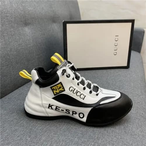 Gucci 2020 Men's Leather Sneakers - 구찌 2020 남성… - 1