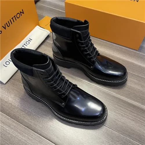Louis Vuitton 2021 Men's Leather Ankle Boots -… - 1