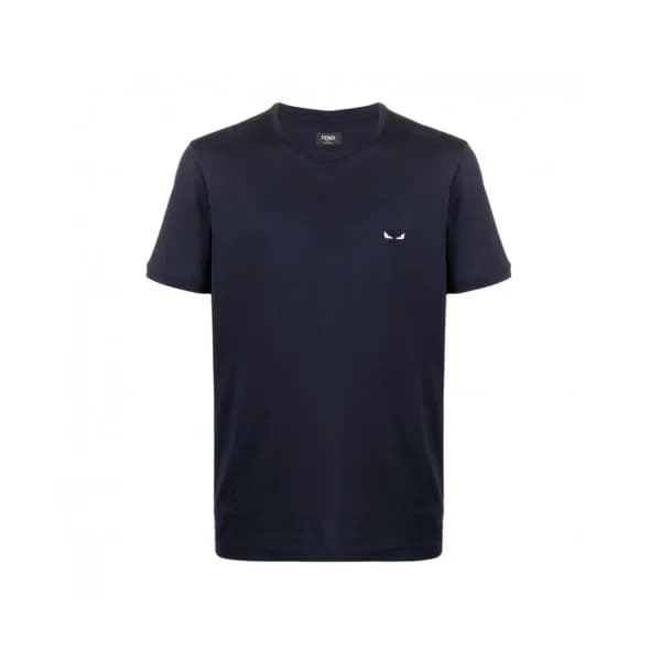 [펜디]Fendi 2021 Mens Logo Casual Short Sleeved Tshi… - 1