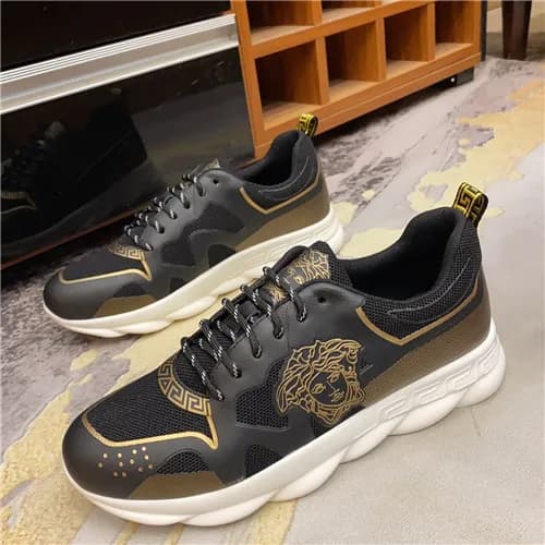 Versace 2021 Men's Leather Sneakers - 베르사체 202… - 1