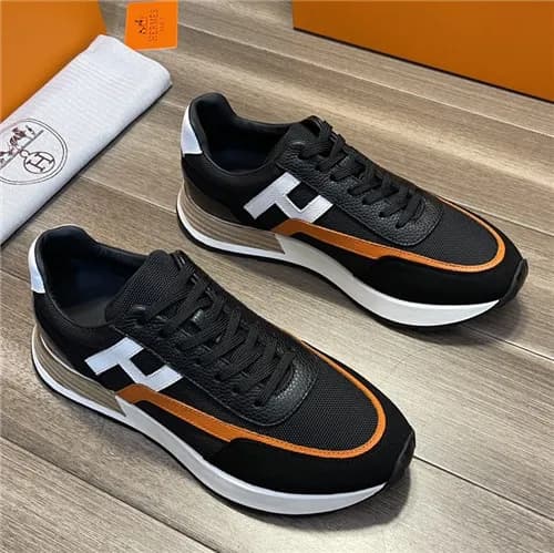 [매장판]Hermes 2021 Men's Leather Sneakers,HERS04… - 1