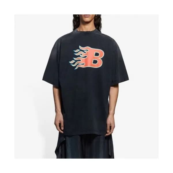 Balenciaga Mm/Wm Logo Cotton Short Sleeved Tshirt… - 1