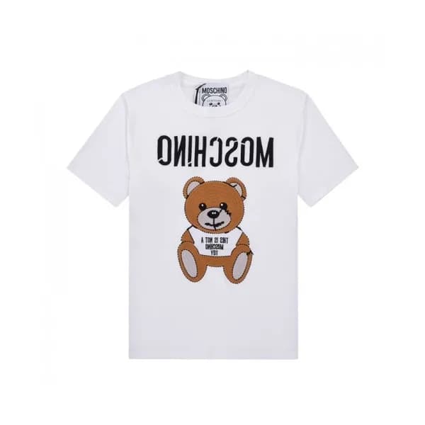 Moschino Mm/Wm Logo Cotton Short Sleeved Tshirts … - 1