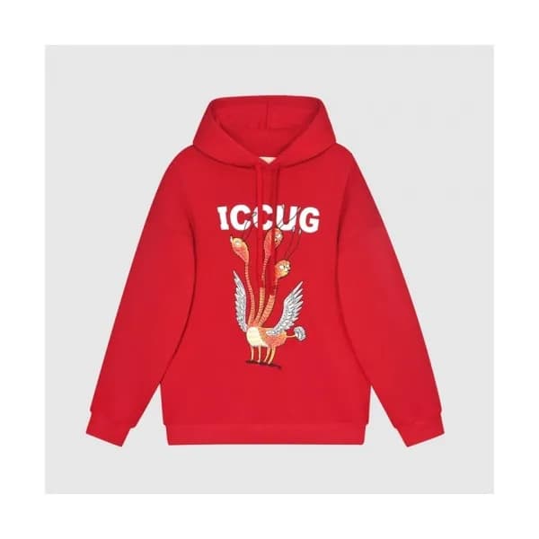 Gucci Mm/wm Logo Casual Oversize Cotton Hoodie Re… - 1