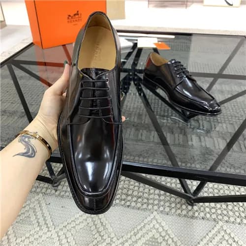 Hermes 2021 Men's Leather Oxford Shoes,HERS053… - 1