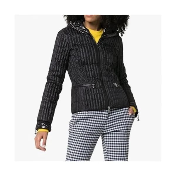 Moncler Womens Logo Casual Down Jackets Black - 몽… - 1