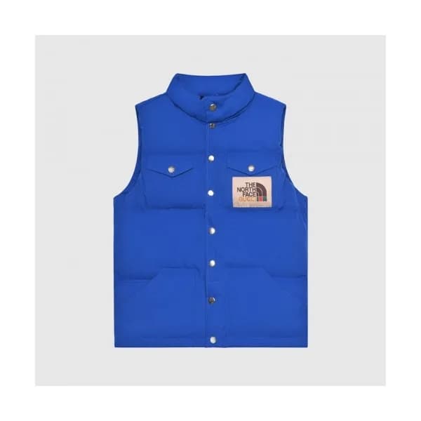 Gucci Mens Patch Logo Modern Duck Down Padding Ves… - 1