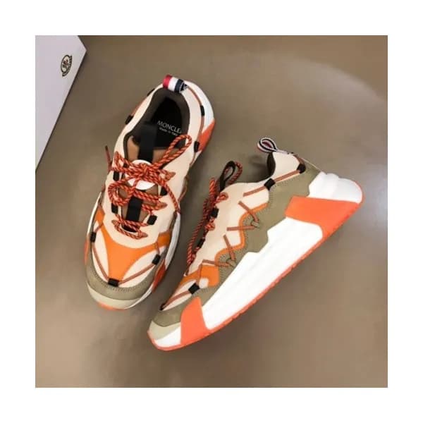 몽클레어 남성 캐쥬얼 레더 스니커즈 Size(38- 45) 오렌지 - Moncler 20… - 1