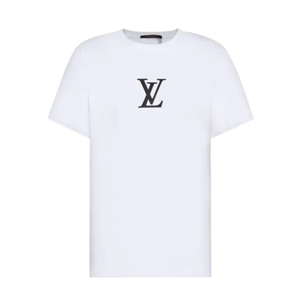 루이비통 남성 크루넥 화이트 반팔티 - Mens White Tshirts - lou0394… - 1