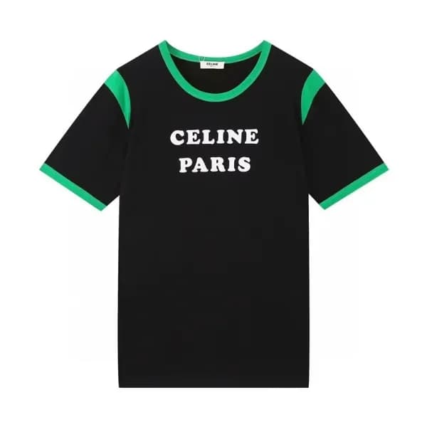 셀린느 남성 크루넥 블랙 반팔티 - Mens Black Tshirts - cel0221x - 1