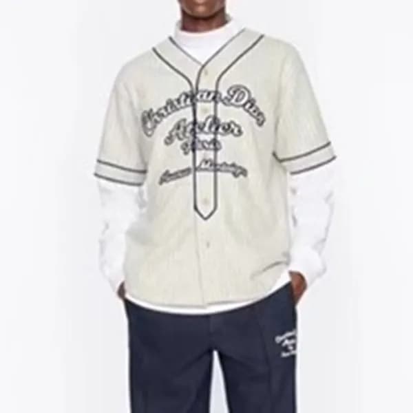 디올 남성 캐쥬얼 그레이 트레이닝복 - Mens Gray Training-clothes … - 1