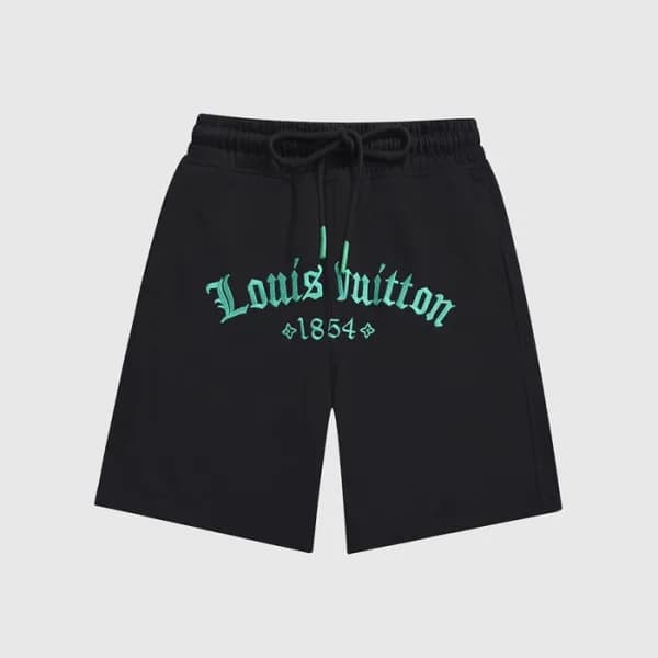 루이비통 남성 블랙 반바지 - Mens Black Half-pants - lou04066x - 1