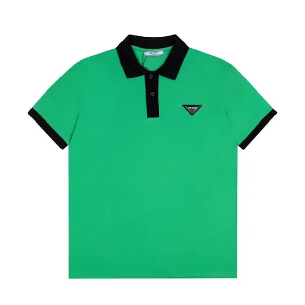프라다 남성 그린 폴로 반팔티 - Mens Green Tshirts - Pra02654x - 1