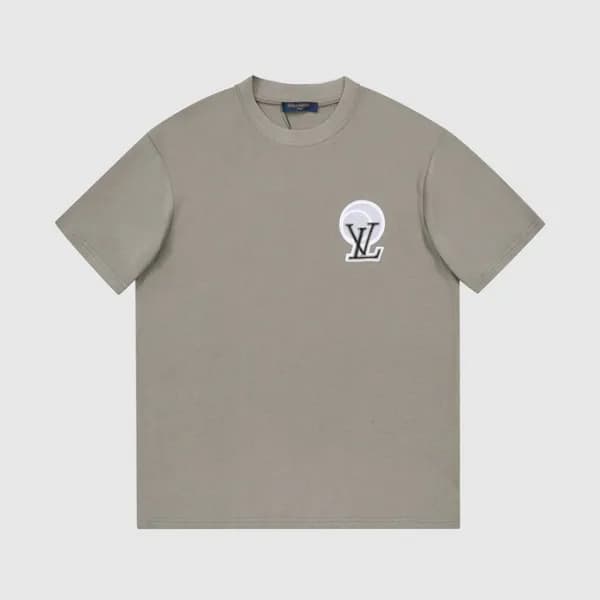 루이비통 남성 그레이 크루넥 반팔티 - Mens Gray Tshirts - lou05001… - 1