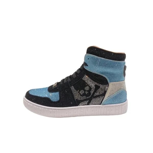 필립플레인 남성 하이탑 블루 스니커즈 - Mens Blue Sneakers - phi016… - 1