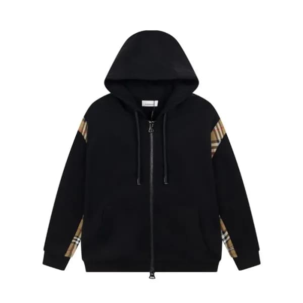 버버리 남성 클래식 블랙 후드티 - Burberry Mens Black Hoodie - b… - 1