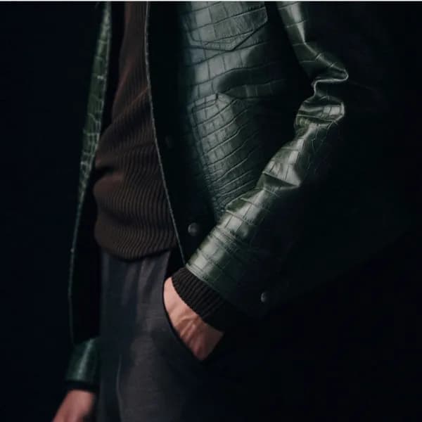 톰포드 남성 블랙 가죽 자켓 - Tomford Mens Black Jackets - tof… - 1