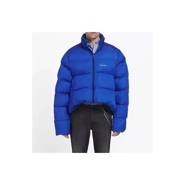 발렌시아가 남성 블루 다운 패딩 - Balenciaga Mens Blue Padding -… - 1