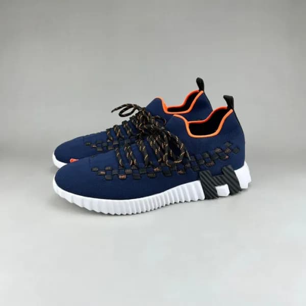 에르메스 남성 클래식 블루 스니커즈 - Hermes Mens Blue Sneakers - … - 1