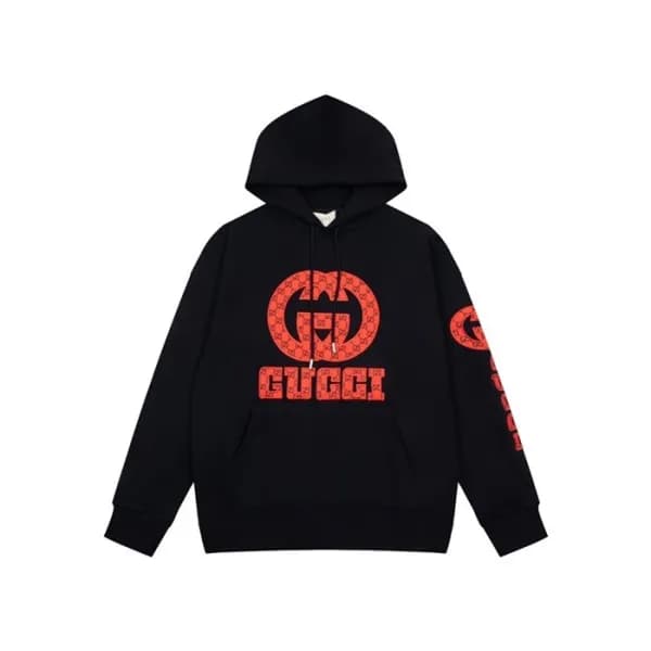 구찌 남/녀 트렌디 블랙 후드티 - Gucci Unisex Black Hoodie - g… - 1