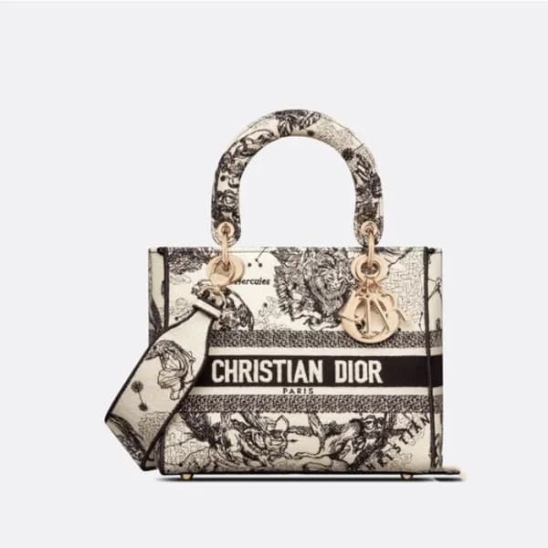 디올 여성 블랙 레이디백 - Dior Womens Black Lady Bag - di213… - 1