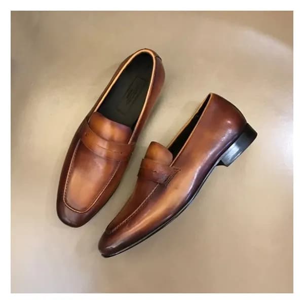 에르메네질도 제냐 남성 카멜 로퍼 - Ermenegildo Zegna Mens Camel … - 1