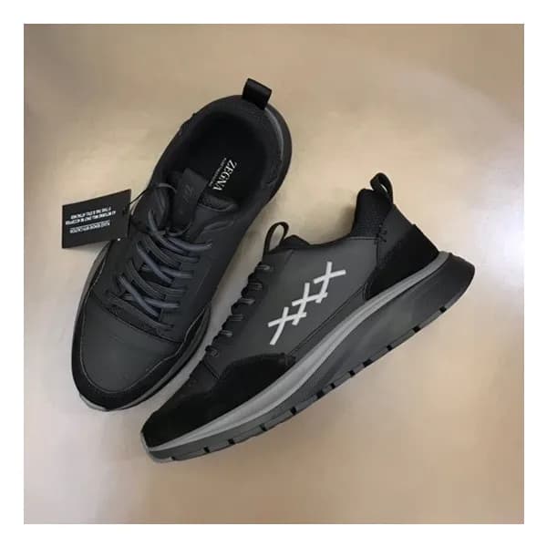 에르메네질도 제냐 남성 블랙 스니커즈 - Ermenegildo Zegna Mens Blac… - 1