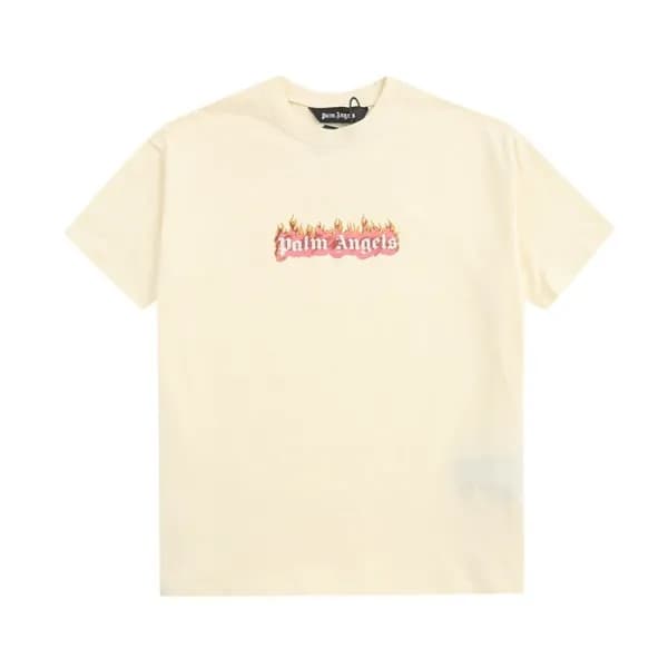 팜 엔젤스 남성 아이보리 크루넥 반팔티 - Pam Angels Mens Ivory Tshi… - 1