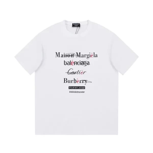 메종마르지엘라 남/녀 크루넥 화이트 반팔티 - Maison Margiela Unisex W… - 1