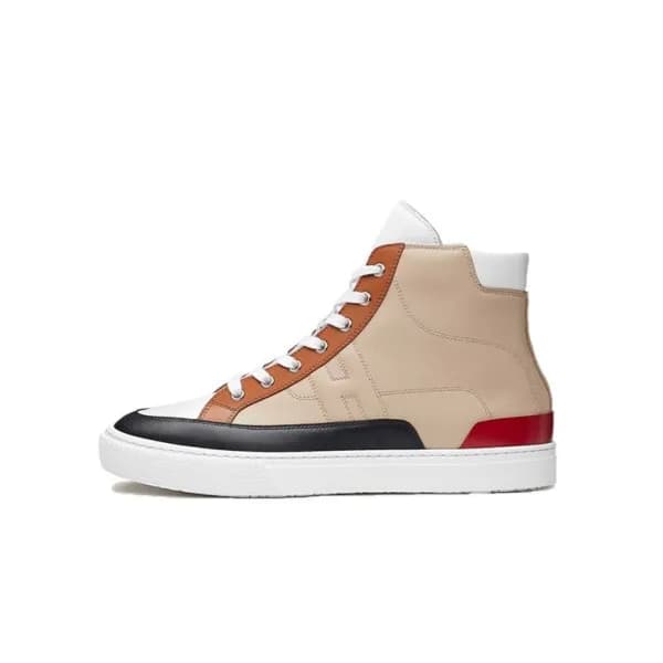 에르메스 남/녀 베이지 하이탑 스니커즈 - Hermes Unisex Beige Sneake… - 1